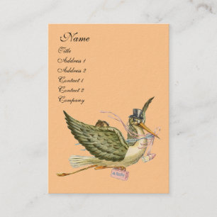STORK BABY SHOWER VISITENKARTE