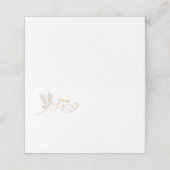 Stork Baby Showname Platzkarten (Außenseite Aufgefaltet)
