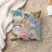 STORK, BABY UND KLEEBLATTS Blumenmädchen Babysäcke Kissen (Decke)