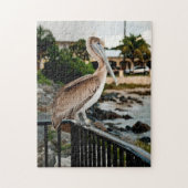 Stork Bird am Strand Foto Puzzle (Vertikal)