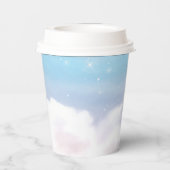 Stork Bird Es ist eine Baby-Dusche Pappbecher (Rückseite)