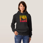 Stork Bird Retro Hoodie (Vorne ganz)