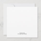 Stork Birth Ankündigung (Rückseite)