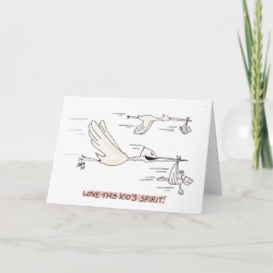 Stork (Birthday Card) Karte