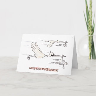 Stork (Birthday Card) Karte
