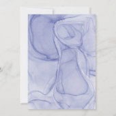 Stork Blue Red Floral Baby Dusche Gefallen Tafelsc Einladung (Rückseite)