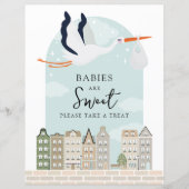 Stork Boho Baby Dusche Babys sind süße Favoriten (Vorderseite)