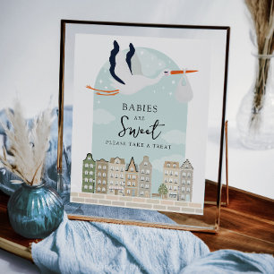 Stork Boho Baby Dusche Babys sind süße Favoriten