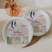 Stork Boho Baby Shower Baby Sprinkle Décor Pappteller
