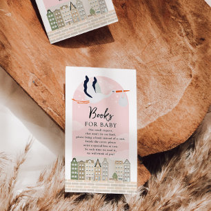 Stork Boho Babyduschbücher für Baby Begleitkarte