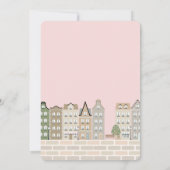 Stork Boho Babydusche Sonderauslieferung Sprinkle Einladung (Rückseite)