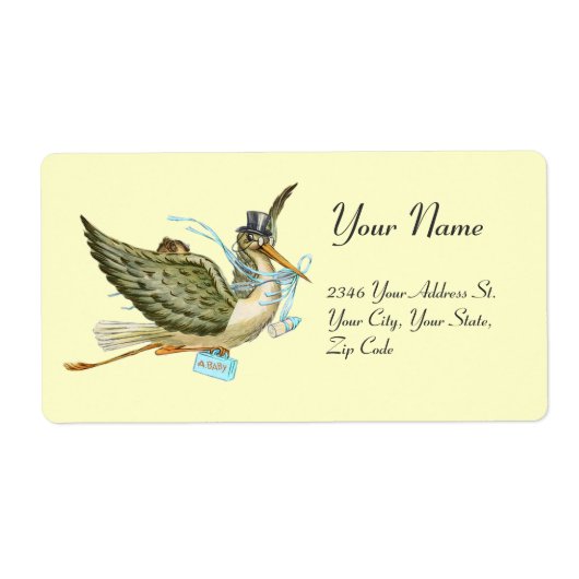 STORK BOY BABY SHOWER , Blue White (Vorne)