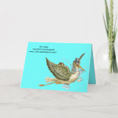 STORK BOY BABY SHOWER EINLADUNG (Rückseite)