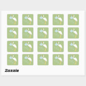 Stork Boy Square Sticker (Blatt)