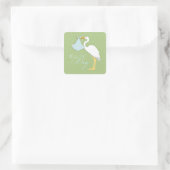 Stork Boy Square Sticker (Tasche)