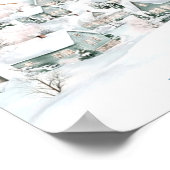 Stork Boy Winter Baby Showkarten & Geschenke Unter Poster (Ecke)