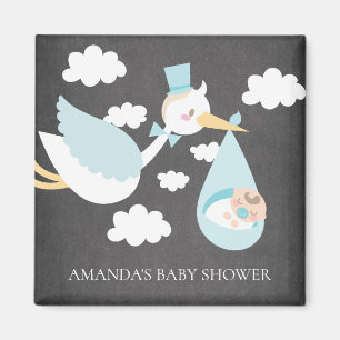 Stork Boys Baby Showdusche Gefallen Magnet