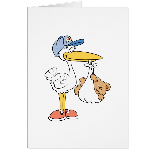 Stork Bringing Baby Bear (Vorne)