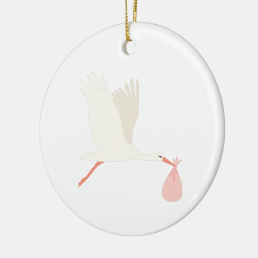 Stork Bundle Keramik Ornament (Links)