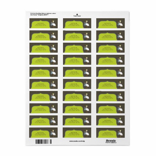 Stork Business Labels (Vorne)