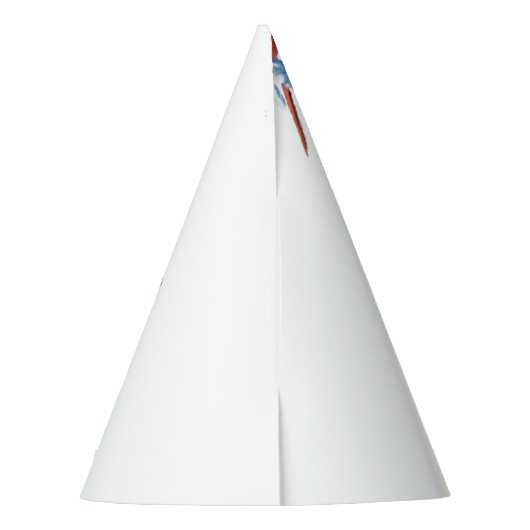 Stork Carry Baby - Cartoon Zeichnend süße Funny Partyhütchen (Rückseite)