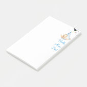 Stork Carry Baby Funny Sticknotes Post-it Klebezettel (angewinkelt)