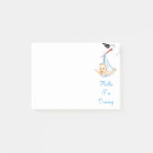 Stork Carry Baby Funny Sticknotes Post-it Klebezettel (Vorderseite)