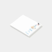 Stork Carry Baby Funny Sticknotes Post-it Klebezettel (angewinkelt)