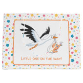 Stork Carry Baby Selfie Baby Showstars Große Geschenktüte (Vorderseite)