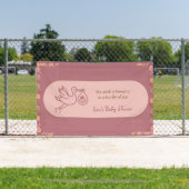 Stork Carry Baby Shower Banner (InSitu)