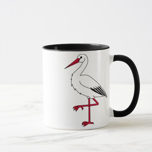 Stork Cartoon Tasse (Rechts)