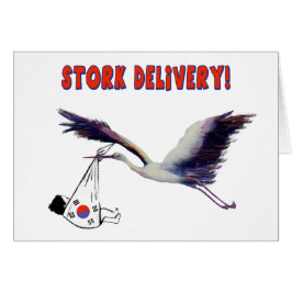 Stork Delivery! Geburtsankündigung der koreanische