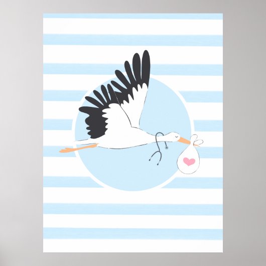 Stork Delivery Medical Office Niedlich Poster OBGY (Vorne)