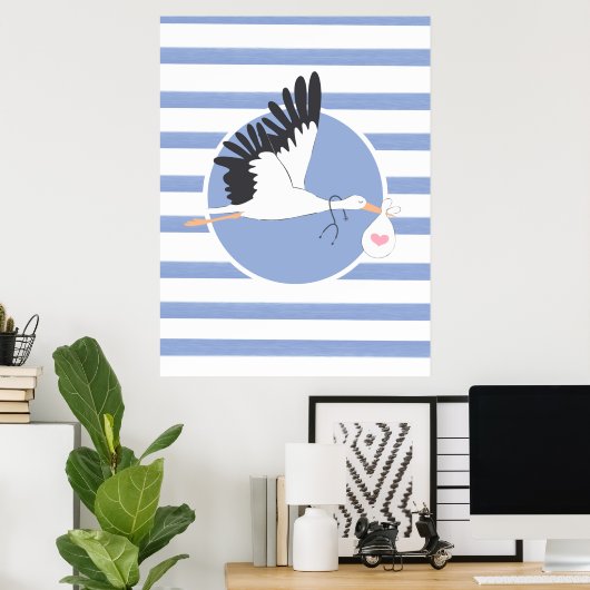 Stork Delivery Medical Office Niedlich Poster OBGY (Heimbüro)