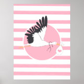 Stork Delivery Medical Office Niedlich Poster OBGY (Vorne)