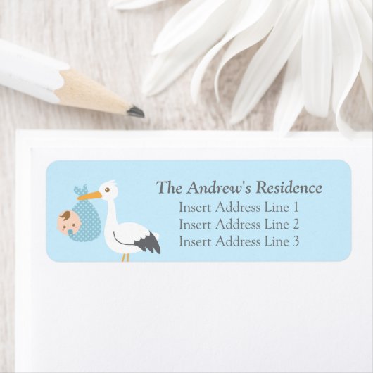 Stork Delivery Niedlich Baby Boy Bundle (Insitu)