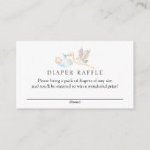 Stork Diaper Raffle Baby Dusche Begleitkarte (Vorderseite)