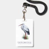 Stork Doula Ausweis (Rückseite mit Lanyard)
