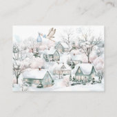 Stork Es nimmt ein Village Boy Winter Bücher für B Begleitkarte (Rückseite)