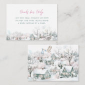 Stork Es nimmt ein Village Boy Winter Bücher für B Begleitkarte (Vorne/Hinten)