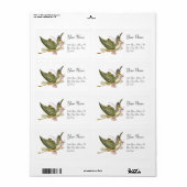 STORK GIRL BABY DUSCHE , rosa weiß (Vorne)