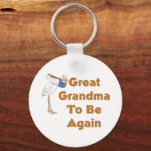 Stork Great Oma, um wieder sein Schlüsselanhänger (Vorderseite)