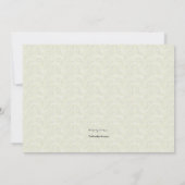 Stork ist auf dem Weg Gender Reveal Baby Dusche Einladung (Rückseite)