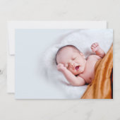 Stork Mail Geburtsankündigung Ankündigung (Rückseite)