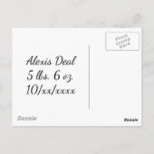 Stork Merchandise Postkarte (Rückseite)