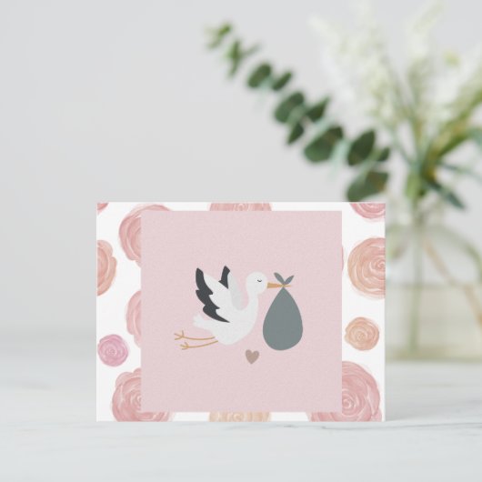 Stork Merchandise Postkarte (Stehend Vorderseite)