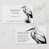 Stork nennt die Doula-Visitenkarten Visitenkarte (Vorne/Hinten)