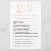 Stork Nest Wie gut Sie wissen, Baby Dusche Spiel (Vorderseite)