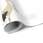 Stork Newborn Baby Boy Girl Pattern Geschenkpapier (Rolleneckpunkt)
