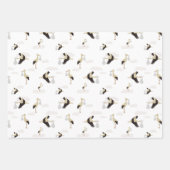 Stork Newborn Baby Boy Girl Pattern Geschenkpapier Set (Vorderseite 3)